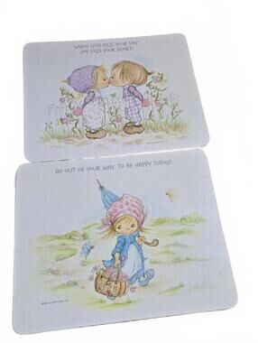 Betsy Clark Decorative Cutting Boards / Set of 2 / 1974 / Hallmark / UK